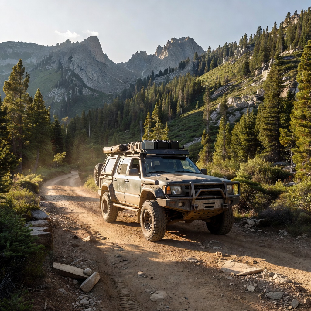 Showzaqust Expedition Vehicle in Mountain Wilderness